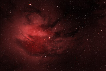 Deep Red Nebula Space Background with Stars and Galaxy Texture for Astronomy Design Outer Space Wallpaper Starfield Art and Cosmic Sky Backdrop in High Resolution