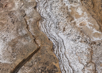 Gran Canaria, textures of the rocks of El Confital beach on the edge of Las Palmas de Gran Canaria