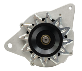 Car electric current generator installed isolated on white transparent background