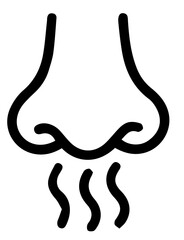 Obraz premium Smell the Freshness an Odor Pictogram Depicting Olfactory Sensation