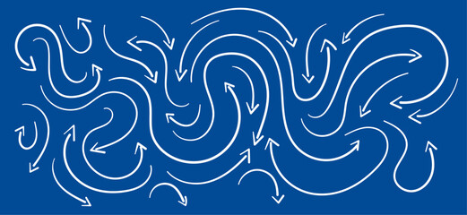 grafica, astratta, frecce, caos, confusione, 