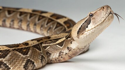 Obraz premium Gaboon Viper on studio background