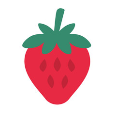 Strawberry vector art, strawberry clip art, strawberries clip art, flat design vector illustration, isolated on white background