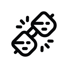 sunglasses line icon. Clean and minimalist vector icon for websites, mobile apps, presentations, and logos. Fully scalable and customizable for any project.