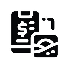 application glyph icon. Strong and solid vector icon for websites, mobile interfaces, presentations, and visual branding. High quality and easy to edit.