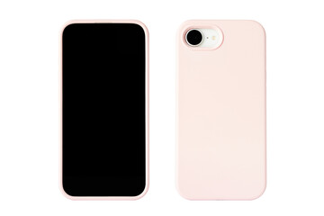 Front and back mobile phone case mockup