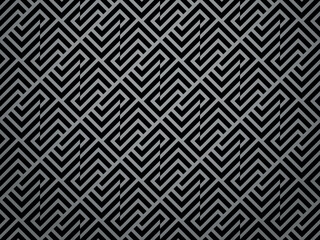 Abstract geometric pattern with stripes, lines. Seamless vector background. Gray and black ornament. Simple lattice graphic design