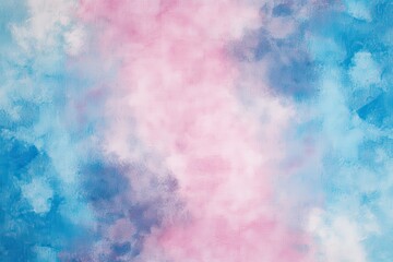 Fototapeta premium Abstract Pink Blue Watercolor Texture Background Soft Pastel Dreamy Artistic Design Image vibe style