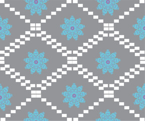 seamless floral pattern, bed of flowers 