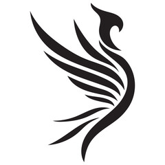 Phoenix Bird Logo Design Set