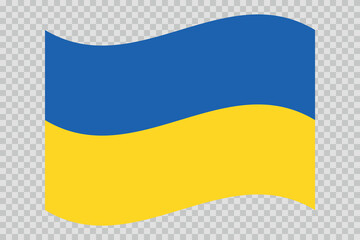 Flag of Ukraine. Ukrainian national symbol in official colors. Template icon. Abstract vector background.