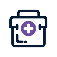medical kit duotone icon. Sleek and modern vector icon for websites, mobile apps, marketing materials, and corporate design. Fully scalable and ready to use.