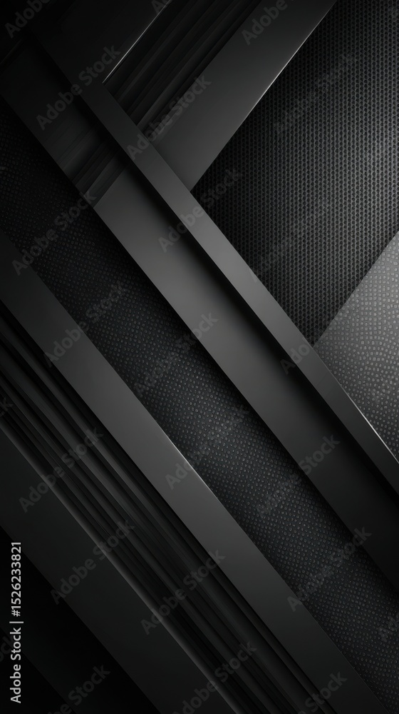 Poster a stunning image of dark deep black dynamic abstract background with diagonal lines. modern creative
