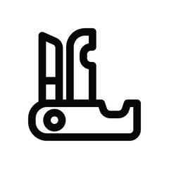 multi tool line icon. Clean and minimalist vector icon for websites, mobile apps, presentations, and logos. Fully scalable and customizable for any project.