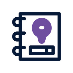 travel guide duotone icon. Sleek and modern vector icon for websites, mobile apps, marketing materials, and corporate design. Fully scalable and ready to use.