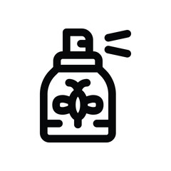 mosquito repellent line icon. Clean and minimalist vector icon for websites, mobile apps, presentations, and logos. Fully scalable and customizable for any project.
