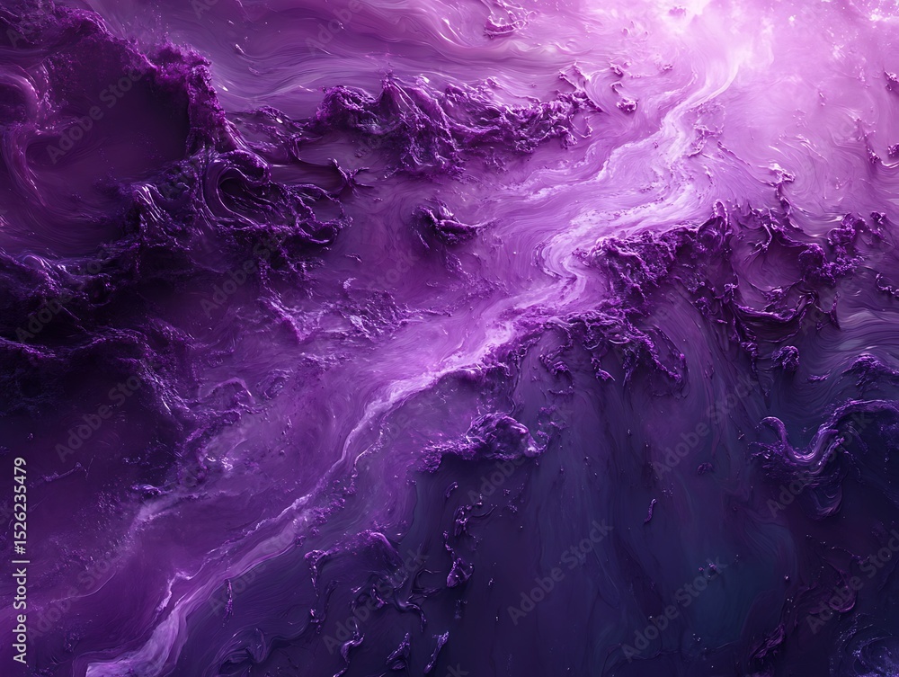 Poster intricate abstract of purple celestial textures with gradient and depth