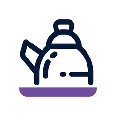 kettle duotone icon. Sleek and modern vector icon for websites, mobile apps, marketing materials, and corporate design. Fully scalable and ready to use.