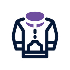 jacket duotone icon. Sleek and modern vector icon for websites, mobile apps, marketing materials, and corporate design. Fully scalable and ready to use.