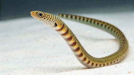 Naklejka premium Garden Eel on studio background