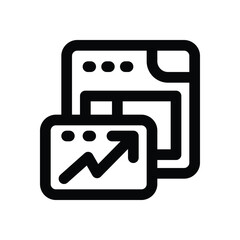 web trafic line icon. Clean and minimalist vector icon for websites, mobile apps, presentations, and logos. Fully scalable and customizable for any project.