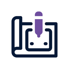 prototipe duotone icon. Sleek and modern vector icon for websites, mobile apps, marketing materials, and corporate design. Fully scalable and ready to use.