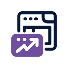 web trafic duotone icon. Sleek and modern vector icon for websites, mobile apps, marketing materials, and corporate design. Fully scalable and ready to use.