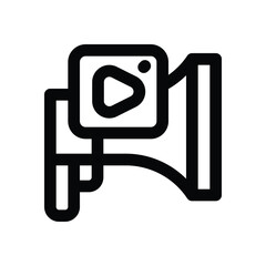 marketing line icon. Clean and minimalist vector icon for websites, mobile apps, presentations, and logos. Fully scalable and customizable for any project.