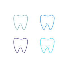 DENTAL CLINIC DENTIST SIGN SYMBOL LOGO VECTOR