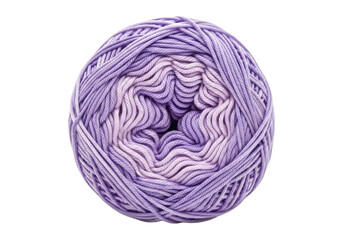 Neatly Wound Ball of Lavender and Purple Yarn Perfect for Knitting or Crochet Projects