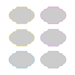 Wedding Stylish Romance Ornamental Tags Collection
