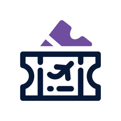 ticket duotone icon. Sleek and modern vector icon for websites, mobile apps, marketing materials, and corporate design. Fully scalable and ready to use.