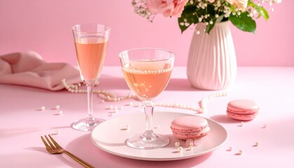 wedding cake with pink rose