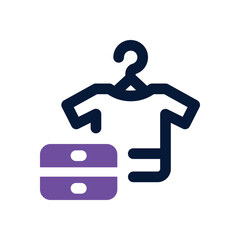 clothe duotone icon. Sleek and modern vector icon for websites, mobile apps, marketing materials, and corporate design. Fully scalable and ready to use.