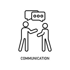 Icon a communication, isolated against a clean background.