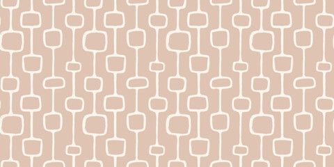 Trendy aesthetic abstract seamless pattern with geometric print. Minimalistic Organic brush stroke, ink texture. Simple design for wallpaper, textile, wrapping, packing, fabric, branding, decoration