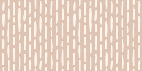 Trendy aesthetic abstract seamless pattern with geometric print. Minimalistic Organic brush stroke, ink texture. Simple design for wallpaper, textile, wrapping, packing, fabric, branding, decoration