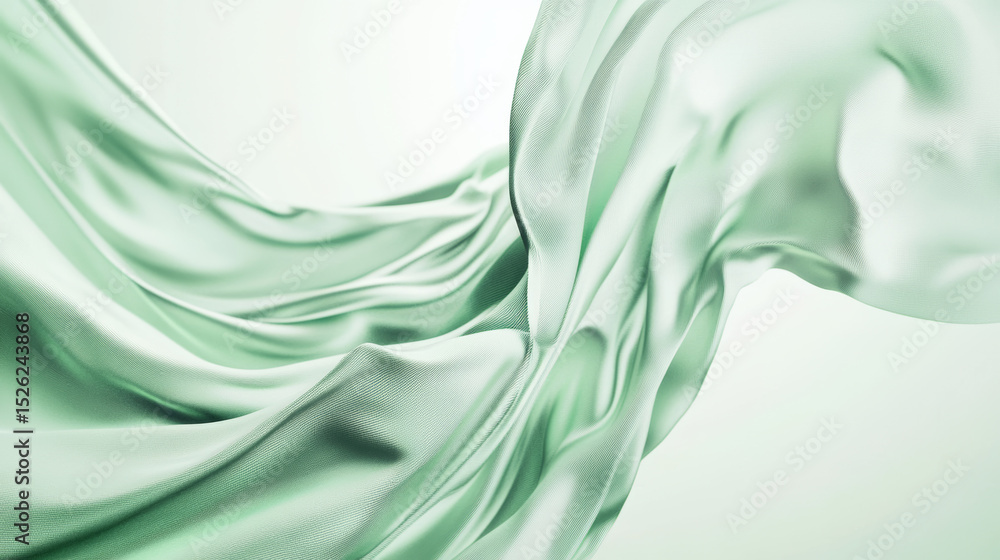 Poster flowing fabric creates an elegant background. smooth, luxurious texture perfect for design.