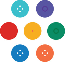 Beautiful button vector art illustration