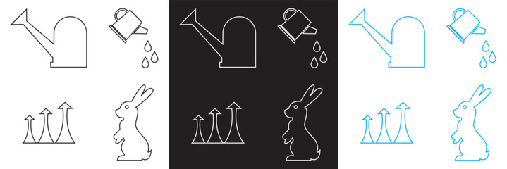 Spring Season Icon. Vector for Flower, plant, gardening, nature, , bunny, leaf, clover, growth, camp, bloom etc  . Vector illustration. isolated on white and black background. EPS 10