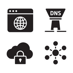 vector icon of internet