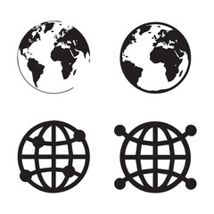 vector illustration of earth globe