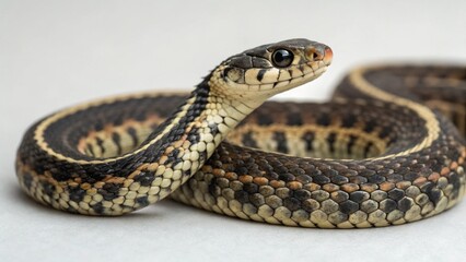 Obraz premium Garter Snake on studio background