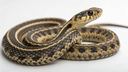 Obraz premium Garter Snake on studio background