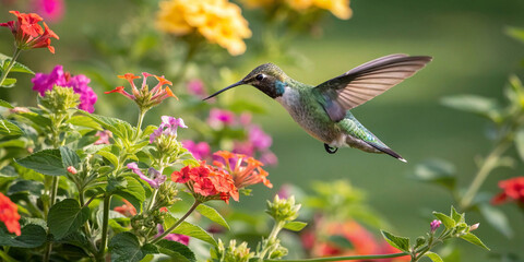 hummingbird in flight