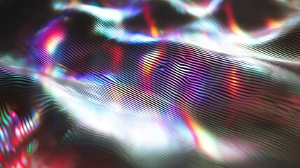 Abstract Iridescent Waves: A Symphony of Color and Light