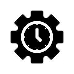 Icon a time management, isolated against a clean background.