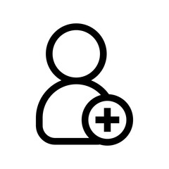 Fototapeta premium Add User Icon