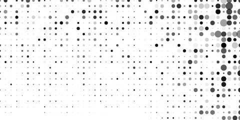 Abstract halftone gradient texture. Vanishing polka dot background. Repeating dots gradation modern simple