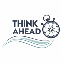 Think Ahead A Conceptual Image of Planning and Foresight with a Compass